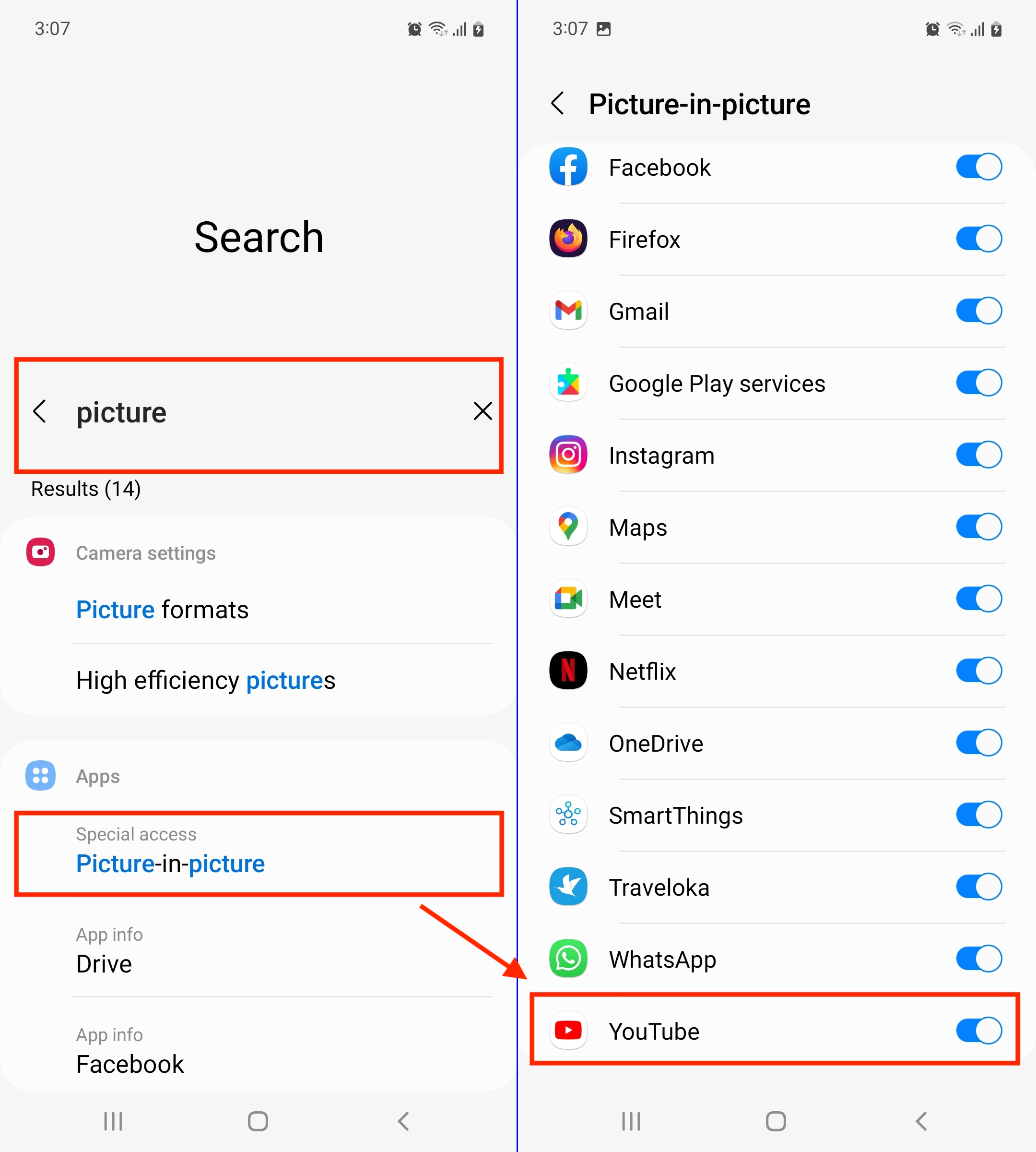 Android picture-in-picture settings Android picture-in-picture settings