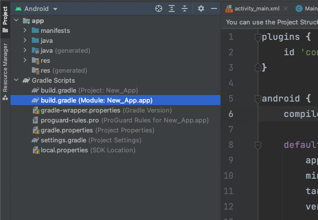 Android app build.gradle file Android app build.gradle file