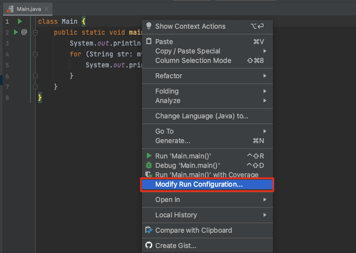Android Studio Modify Run Configuration option Android Studio Modify Run Configuration option
