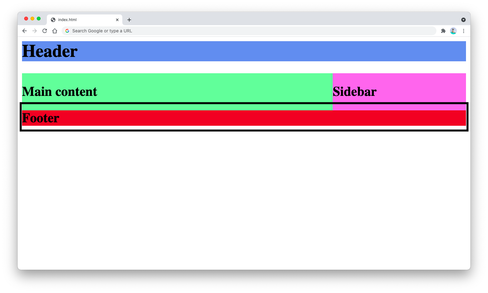 Using clear both directly causes margin collapse Using clear both directly causes margin collapse