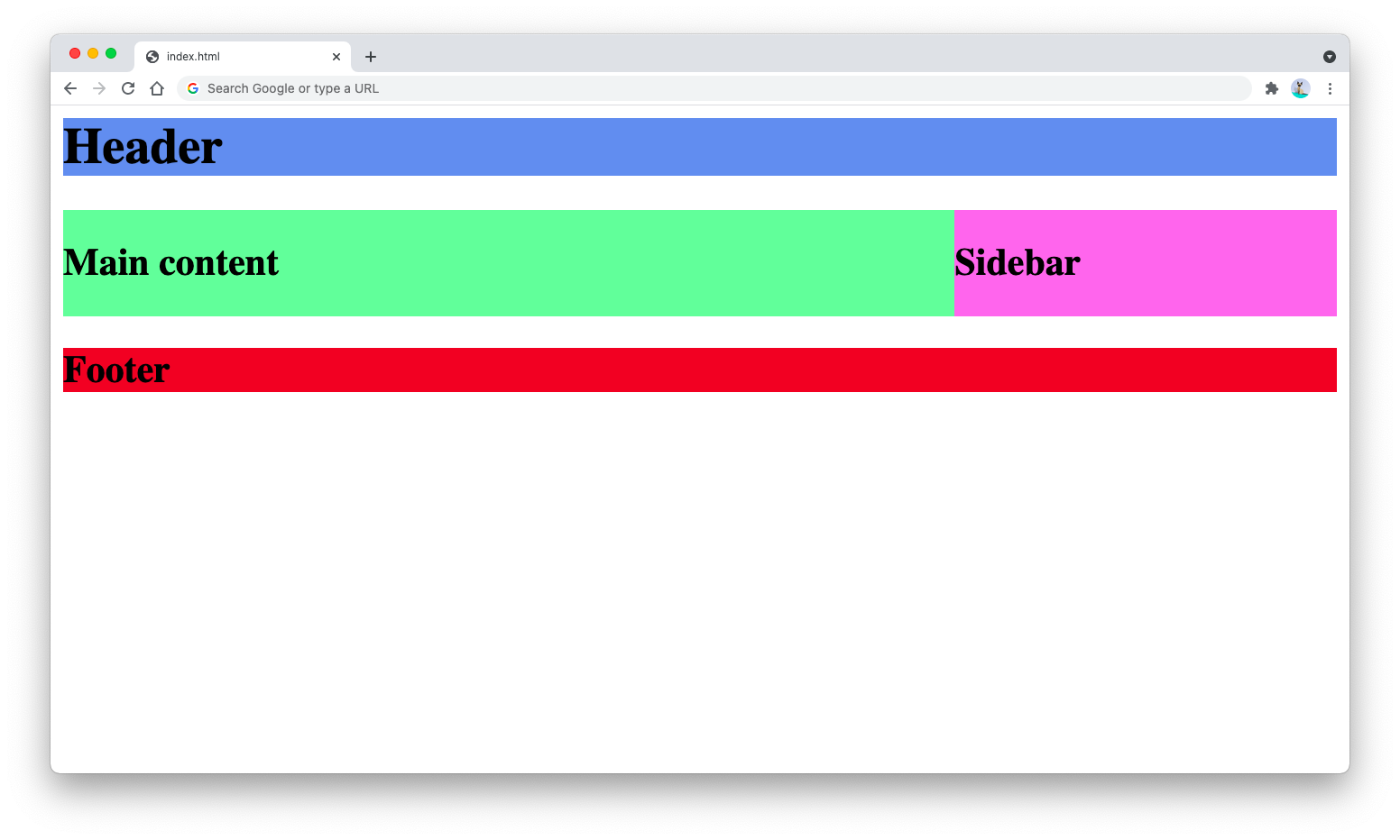 Using clear both for the layout Using clear both for the layout