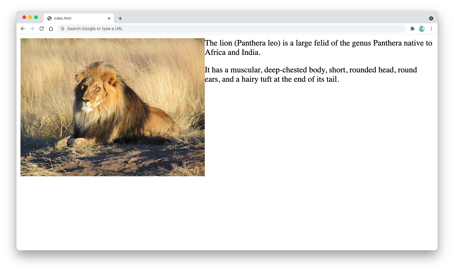 A floated image without clear A floated image without clear