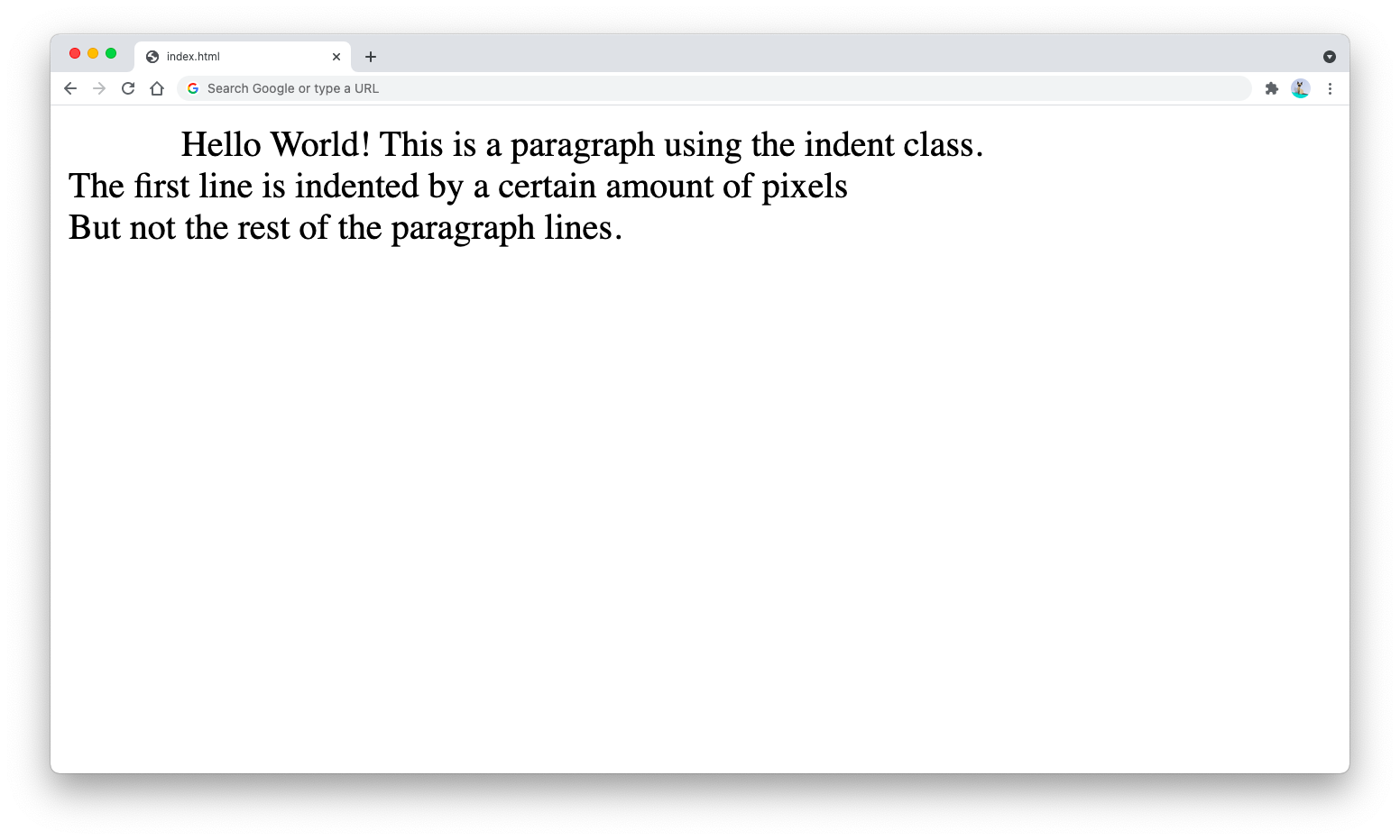 Text indent only the first paragraph even with hard break Text indent only the first paragraph even with hard break