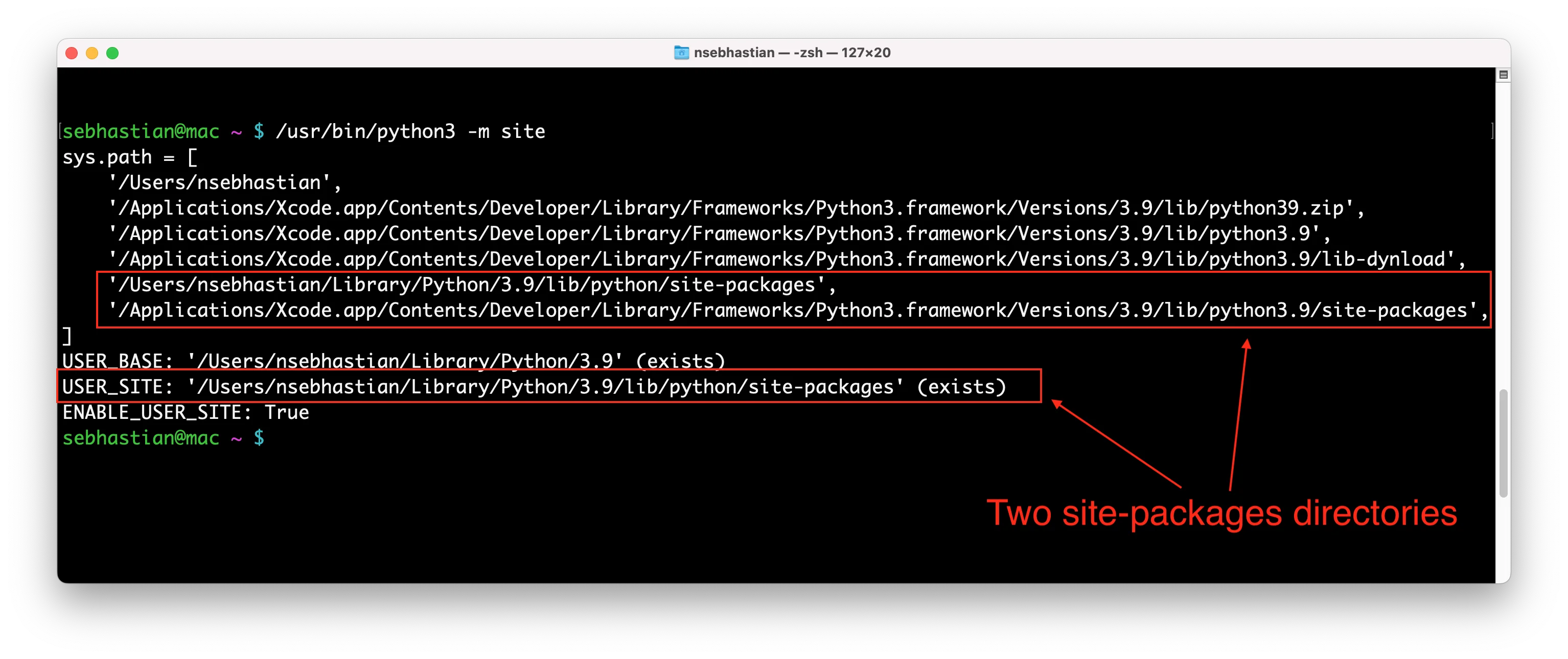 Python site-packages location Python site-packages location