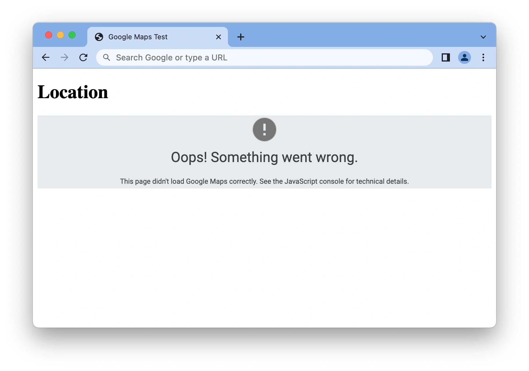Google Maps didn't load Google Maps didn't load