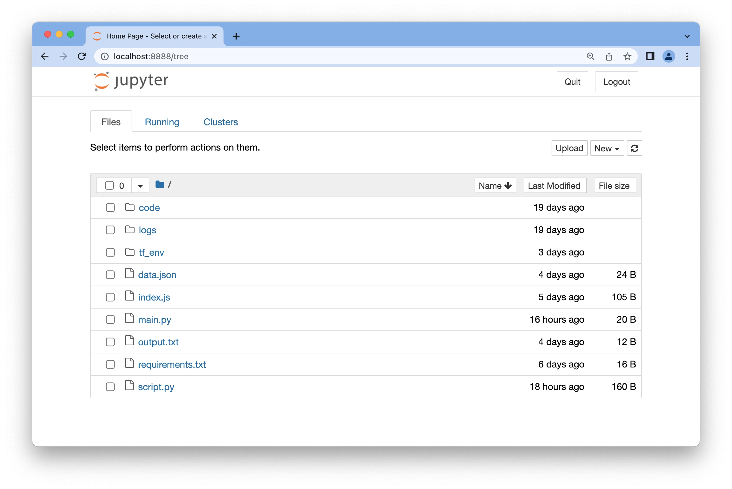 Jupyter Notebook running on localhost Jupyter Notebook running on localhost