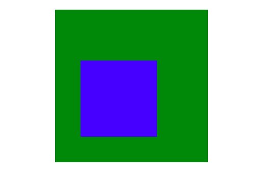 A blue rectangle drawn by fillRect() method A blue rectangle drawn by fillRect() method