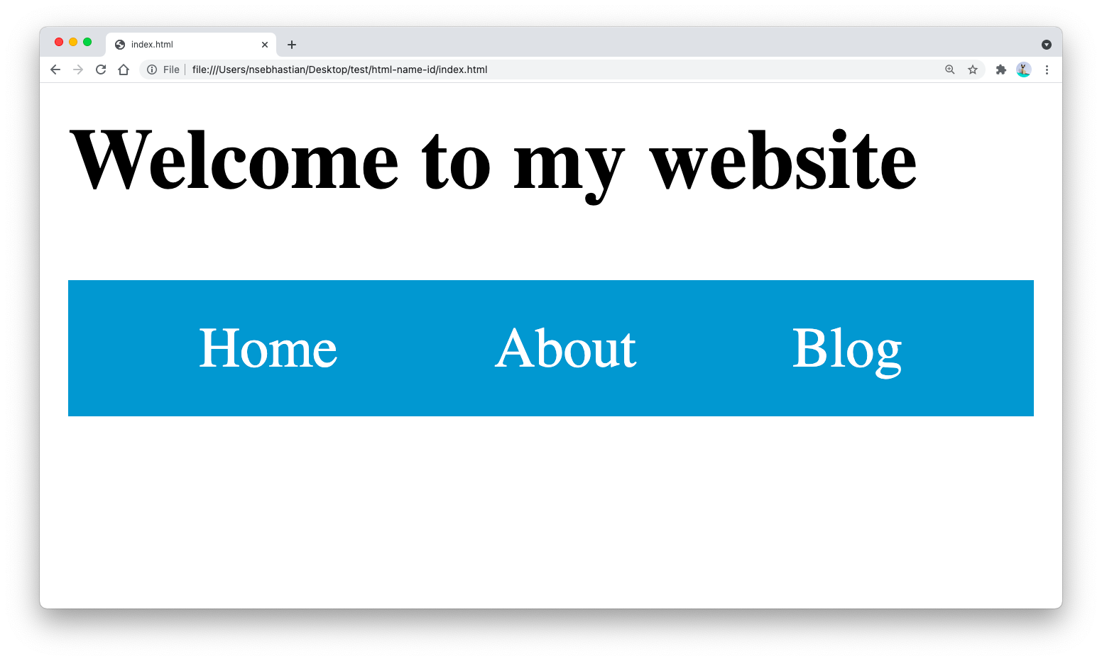 HTML horizontal list navigation bar HTML horizontal list navigation bar