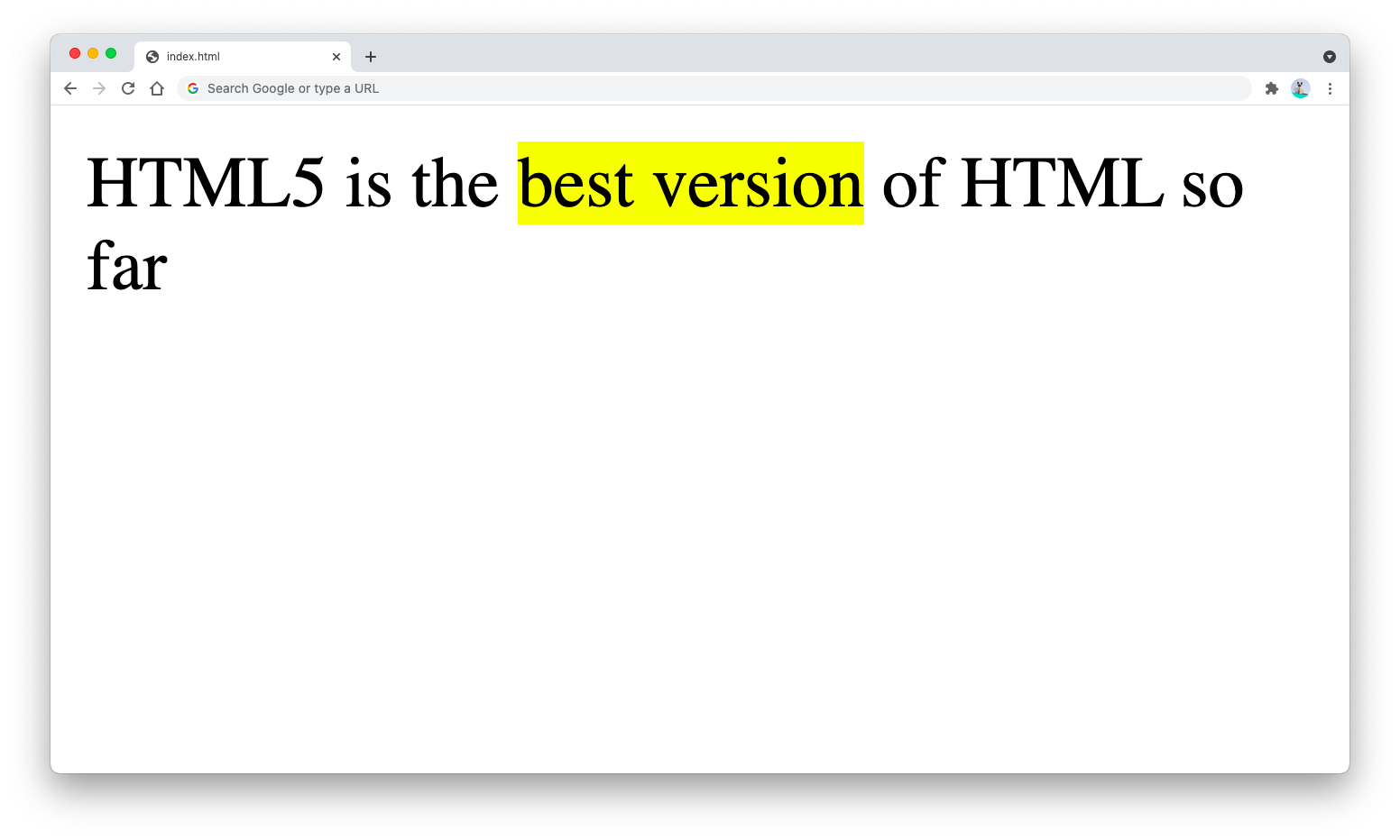 HTML highlight text with mark tag HTML highlight text with mark tag