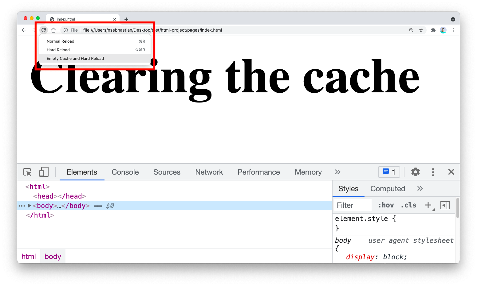 How to empty cache and hard reload in Chrome How to empty cache and hard reload in Chrome