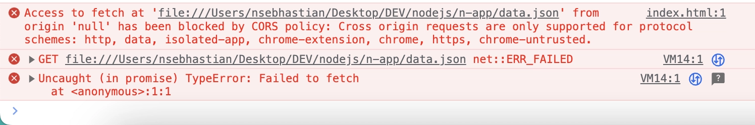 Fetch causes CORS error Fetch causes CORS error