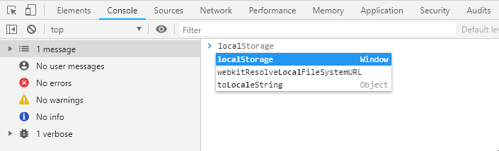 Accessing local storage Accessing local storage