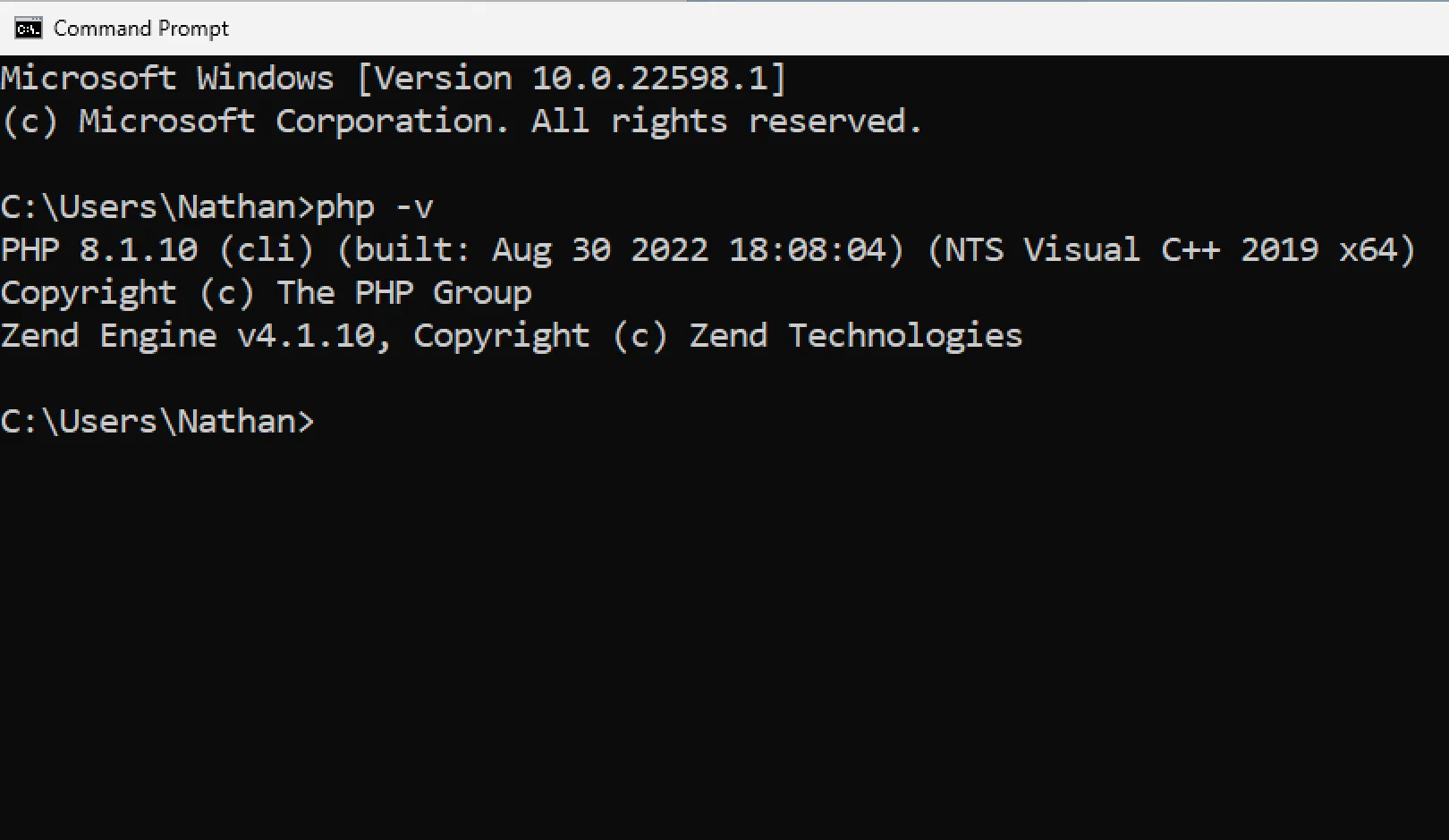 PHP uses another version PHP uses another version
