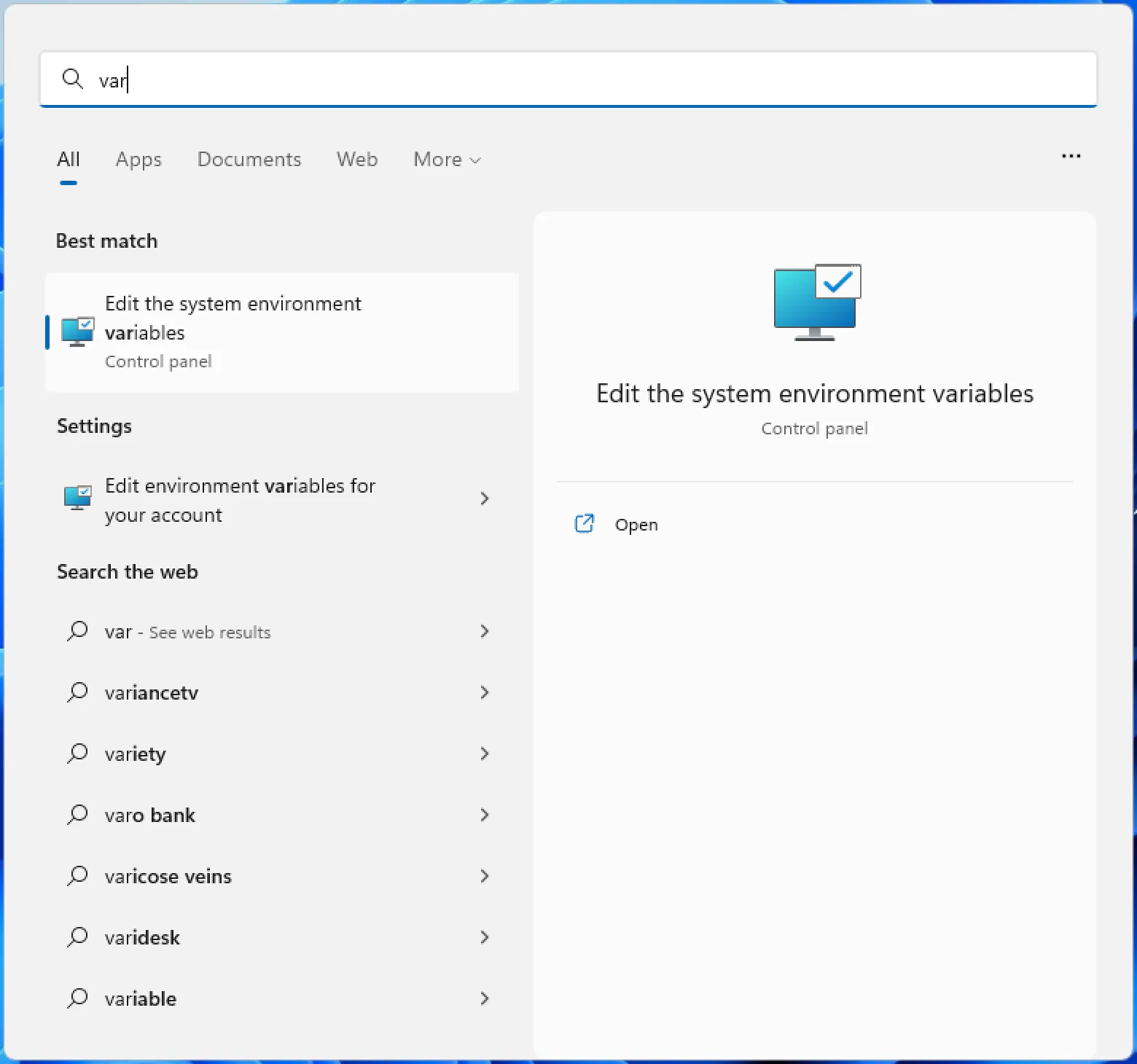 Windows edit environment variables Windows edit environment variables