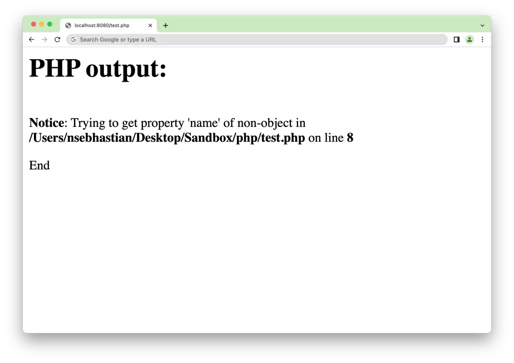 PHP Notice of non-object PHP Notice of non-object