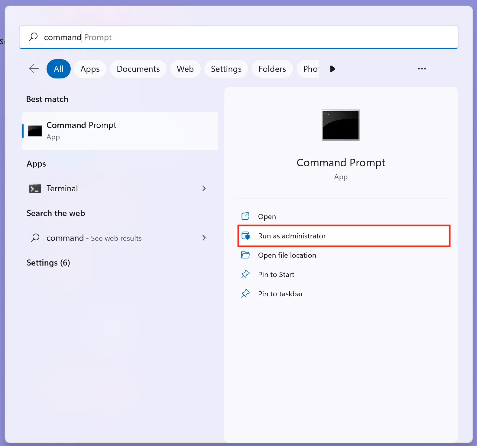 Windows Run as administrator option Windows Run as administrator option