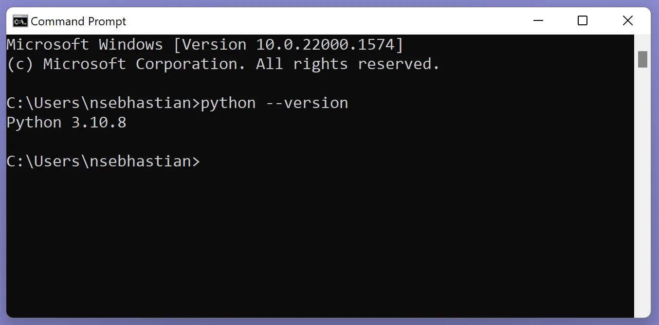 Python found Python found