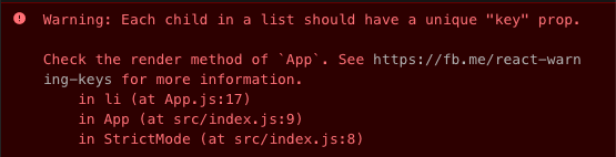 React needs a key inside each child React needs a key inside each child