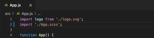 Importing .scss file in Create React App Importing .scss file in Create React App